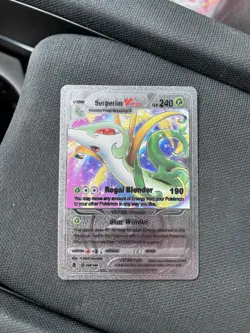 Pokemon Fan Made Silver Card - Serperior Vstar - Image 1
