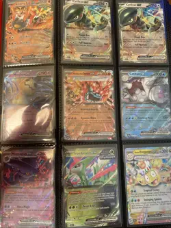 Lot Of 200+ Pokemon Cards, Ex, Reverse, Holo, V. LP-Near Mint With Binder - Image 1