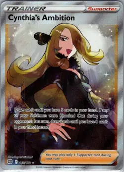 Cynthia's Ambition (Full Art) 169/172 Brilliant Stars - Pokemon Card - NM - Image 1