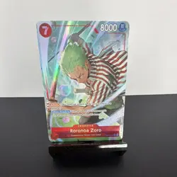 Roronoa Zoro OP14-015 Foil Alternate Art Character Card 8000 Power One Piece - Image 2