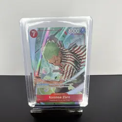 Roronoa Zoro OP14-015 Foil Alternate Art Character Card 8000 Power One Piece - Image 4