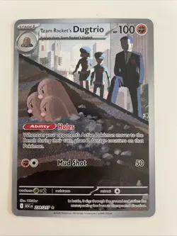 Ascended Heroes Team Rockets Dugtrio Pokemon Card 239/217 - Image 1