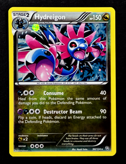 2012 Pokemon HYDREIGON Dragons Exalted COSMOS HOLO Black & White Set Card 98/124 - Image 2
