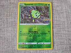 Pokemon TCG Spinarak Pokemon Go Ditto Reverse Holo Card 006/078 - Image 1