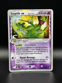 Pokemon Sceptile EX Holo Card Delta Species 96/100 Crystal Guardians Heavy Play - Image 1