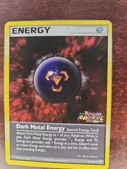 Dark Metal Energy Holo Ex Team Rocket Returns Pokemon Card WOTC - Image 3