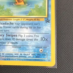 Pokemon TCG Psyduck Black Star Promo Card 20 WOTC - Image 4