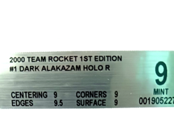 2000 Pokemon Team Rocket Dark Alakazam 1st Edition Holo Rare Card BGS 9 Mint - Image 3
