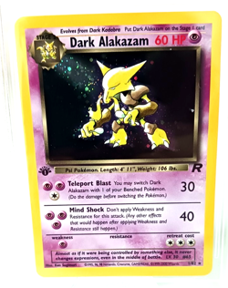 2000 Pokemon Team Rocket Dark Alakazam 1st Edition Holo Rare Card BGS 9 Mint - Image 5