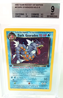 2000 Pokemon Team Rocket's 1st Edition Rare Holo Card Dark Gyarados BGS 9 Mint - Image 1