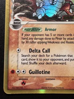 Pinsir 9/101 EX Dragon Frontiers Pokemon Card Reverse Holo Foil Rare HP - Image 5