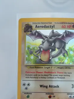 Aerodactyl 1/62 - Fossil - Pokemon TCG - Holo Rare Card - Lightly Played + - Image 3