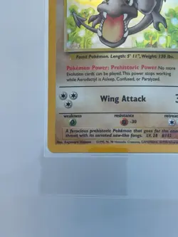 Aerodactyl 1/62 - Fossil - Pokemon TCG - Holo Rare Card - Lightly Played + - Image 5