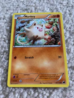 Pokemon TCG Card 2013 Plasma Freeze - Mankey 59/116 NICE! NM - Image 1