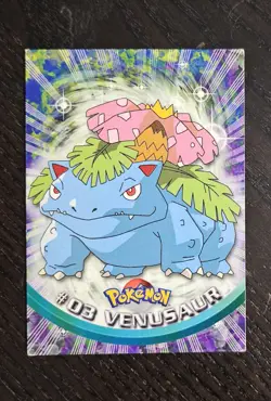 VENUSAUR - POKEMON TOPPS AUTHENTIC CARD EX #03 first print blue logo NON HOLO - Image 1
