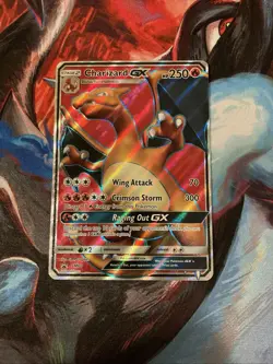 Pokemon TCG Charizard-GX SM Black Star Promo Card SM60 Holo - Image 1