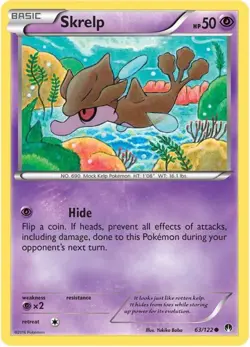 Skrelp 63/122 XY BREAKpoint Mint Pokemon Card - Image 1