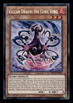 Vulcan Dragni the Cubic King MVP1-ENS37 The Dark Side of Dimensions Yu-Gi-Oh NM - Image 1