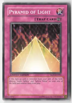 Yugioh - Pyramid of Light MOV-EN004 Limited - Yu-Gi-Oh! The Movie Promo Set - Image 1