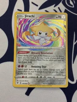 Jirachi 119/185 Amazing Rare Holo SWSH04: Vivid Voltage NM/M Pokemon TCG - Image 1