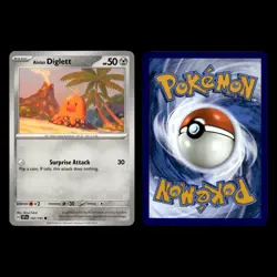Diglett Card 50 Scarlet Violet Series Scarlet Violet 151 Pokemon Cards Set TCG - Image 7