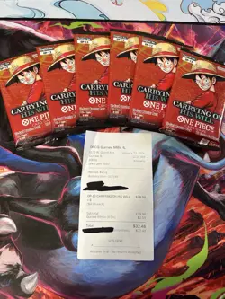 6x Op13 Booster Packs One Piece Tcg - Image 1