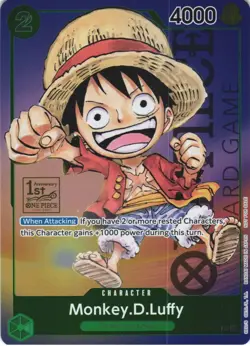 MONKEY.D.LUFFY (037) (1ST ANNIVERSARY TOURNAMENT) P-037 NM - Image 1