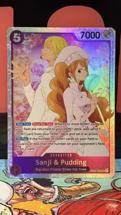 Sanji & Pudding EB02-035 One Piece Anime 25th Collection Near Mint - Image 4