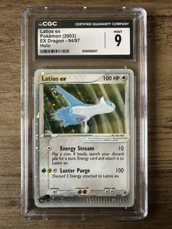 Pokemon TCG Latios EX from Dragon #94/97 2003 Holo Rare Card CGC 9 - Image 1