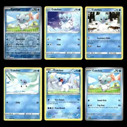 Cubchoo Card 53.0 Scarlet Violet Series Obsidian Flames Pokemon Cards Set TCG - Image 1