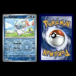 Cubchoo Card 53.0 Scarlet Violet Series Obsidian Flames Pokemon Cards Set TCG - Image 3