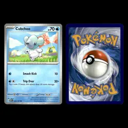 Cubchoo Card 53.0 Scarlet Violet Series Obsidian Flames Pokemon Cards Set TCG - Image 8