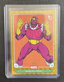 2026 Topps Marvel Brooklyn BARON ZEMO 1/1 Gold Foilfractor - One Of One - Image 1