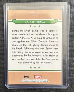 2026 Topps Marvel Brooklyn BARON ZEMO 1/1 Gold Foilfractor - One Of One - Image 2