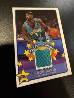 2003-04 Topps Pieces Of A Dream Game Used Patch #BD Baron Davis Jersey Hornets - Image 2