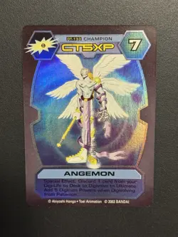 Bandai Digimon Angemon DT-133 Series 4 Holographic Trading Card D-Tector - Image 1