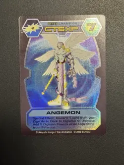 Bandai Digimon Angemon DT-133 Series 4 Holographic Trading Card D-Tector - Image 3