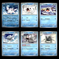Cetoddle Card 54.0 Scarlet Violet Series Paldea Evolved Pokemon Cards Set TCG - Image 1