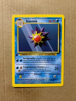 1st Edition SPANISH Starmie 64/102 Base Set - Common Pokemon Card - NM/Mint - Image 1