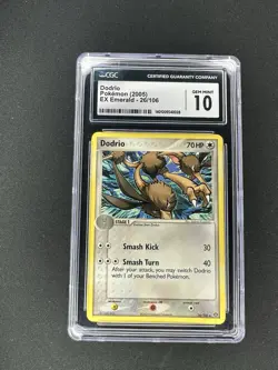 Dodrio 26/106 Non-Holo EX Emerald CGC 10 Gem Mint Pokemon Card 2005 Nintendo - Image 1