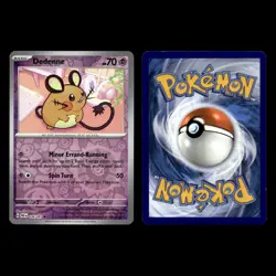 Dedenne Card 36.0 Scarlet Violet Series Paldean Fates Pokemon Cards Collection - Image 3
