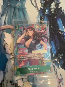One Piece TCG Sealed Nico Robin P-111 Winner Pack Promo Card - Image 1
