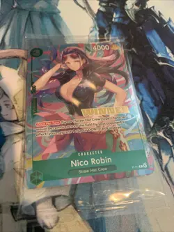 One Piece TCG Sealed Nico Robin P-111 Winner Pack Promo Card - Image 2