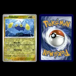 Chinchou Card 20.0 Scarlet Violet Series Paldean Fates Pokemon Cards Set TCG - Image 3