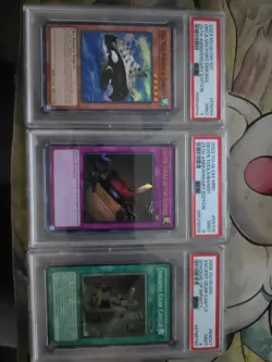 3 Psa 9 Yu-Gi-Oh Cards Lot - Image 1