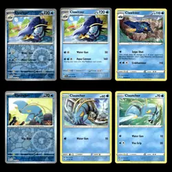 Clawitzer Card 50.0 Scarlet Violet Pokemon Cards Collection Set Deck Building - Image 1