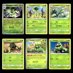 Cacturne Card 6.0 Scarlet Violet Pokemon Cards Collection Set Deck Building - Image 1
