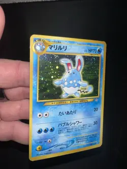 Azumarill No. 184 Holo Rare Japanese Neo Genesis Pokemon TCG Card NM - Image 4