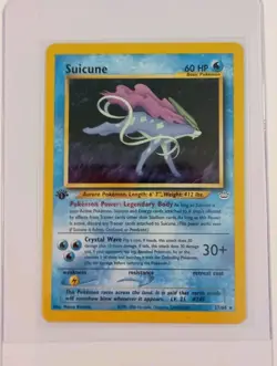 Suicune 27/64 Neo Revelation Pokemon Card WOTC Vintage LP NM Clean - Image 1