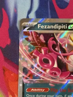 Pokemon Shrouded Fable #38/64 Fezandipiti ex Double Rare Holo - Image 3
